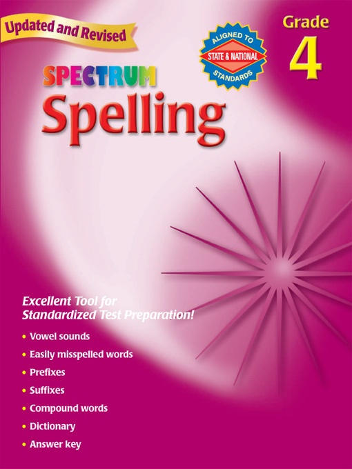 Title details for Spectrum Spelling, Grade 4 by School Specialty Publishing - Available
